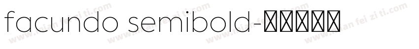 facundo semibold字体转换